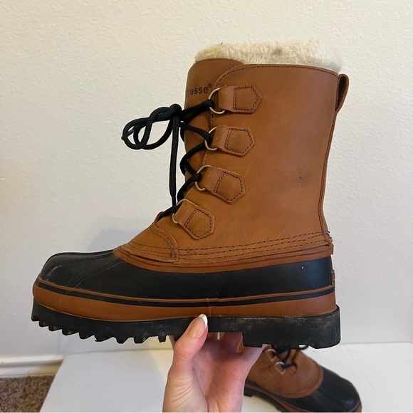 Lacrosse Womens Insulated Leather Rubber Steel Shank Boots - Picture 11 of 13